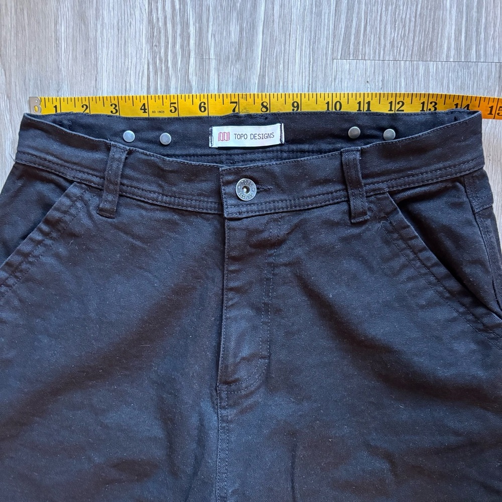 Topo Designs The Dirt Collection Organic Cotton Women's Carpenter Women's 28 - Picture 4 of 9